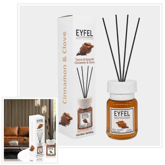 CYNAMON Z GOŹDZIKIEM EYFEL - Zapach do domu Patyczki 120ml