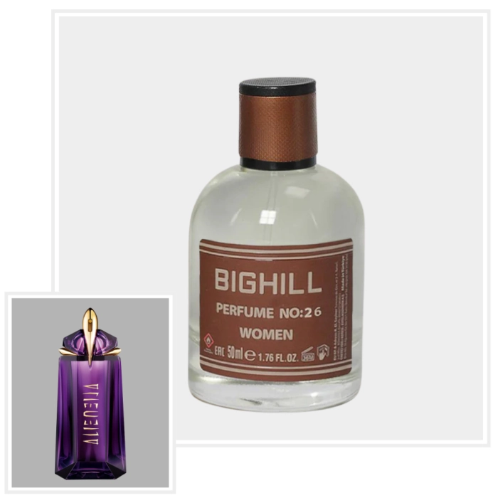 EYFEL Perfumy N-026 WOMEN (ver. BIGHILL) - inspiracja zapachu THIERRY MUGLER Alien - EDP