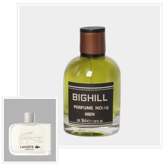 EYFEL Perfumy N-018 MEN (ver. BIGHILL)  - inspiracja zapachu LACOSTE Essential - EDP