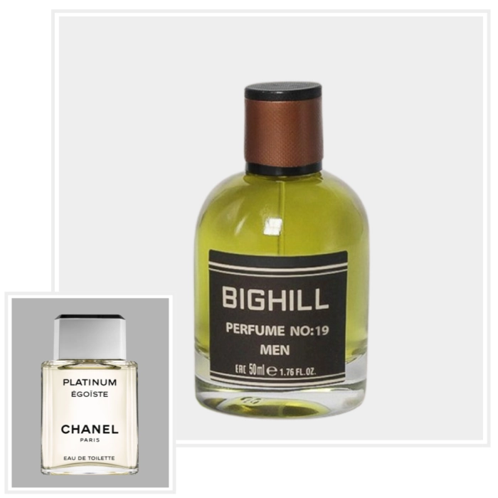 EYFEL Perfumy N-019 MEN (ver. BIGHILL)  - inspiracja zapachu CHANEL Egoiste Platinum - EDP
