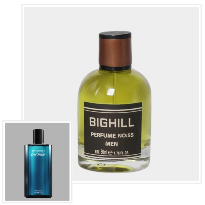 EYFEL Perfumy N-055 MEN (ver. BIGHILL)  - inspiracja zapachu DAVIDOFF Cool Water - EDP